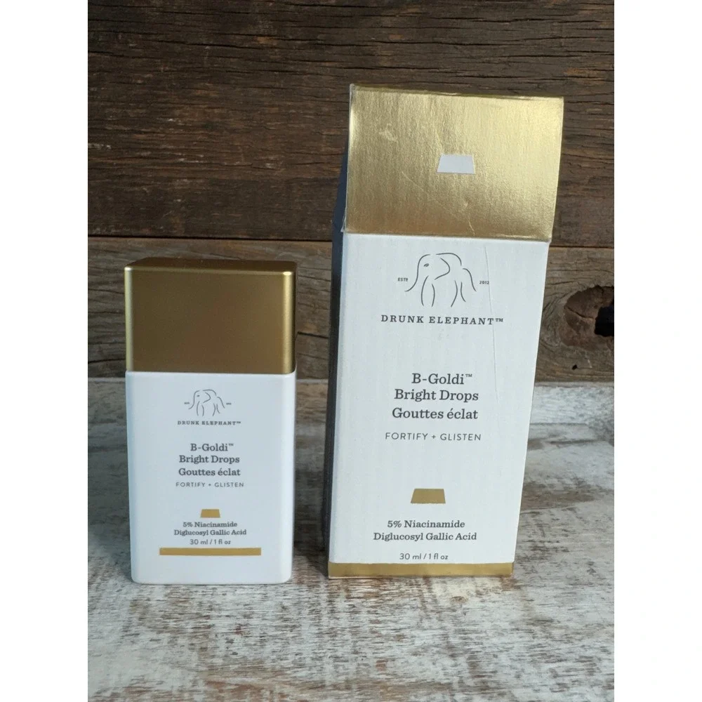 Drunk Elephant B Goldi Bright Drops Niacinamide 30ml 1oz NIB MSRP $38
